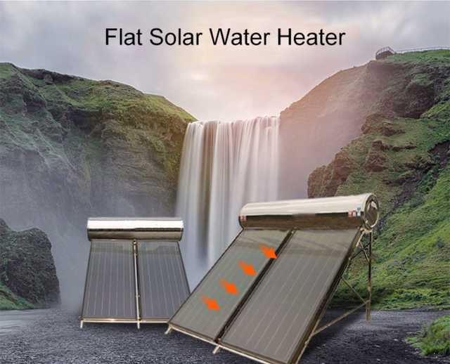 High-end flat plate collector solar water heater