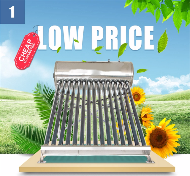 Energy saving and environmental protection non-pressurized solar water heater