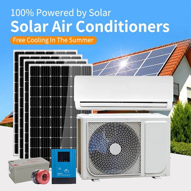 Hot Selling Lowest Price on Grid 18000 Btus Solar Air Conditioner 